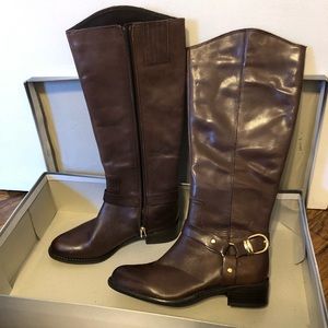 Franco Sarto Brown Ankle Boots